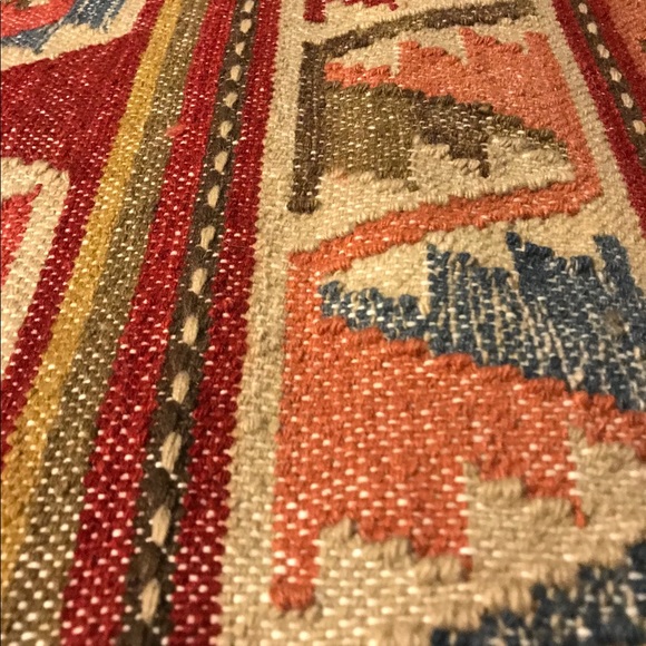 New Pottery Barn Ahkilah Kilim Rug Sample Decor With Fringe 18X24” Table/Wall New Pottery Barn Ahkilah Kilim Rug Sample Decor With Fringe 18X24” Table/Wall